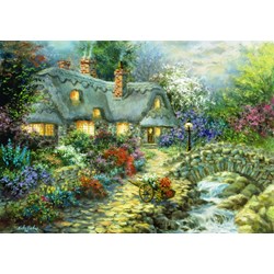 Bluebird Puzzle (70064) - Nicky Boehme: "Country Cottage" - 1000 pieces puzzle