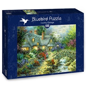 Bluebird Puzzle (70064) - Nicky Boehme: "Country Cottage" - 1000 pieces puzzle