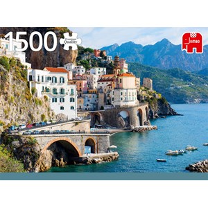 Jumbo (18828) - "Amalfi Coast, Italy" - 1500 pieces puzzle