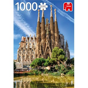 Jumbo (18835) - "Sagrada Familia View, Barcelona" - 1000 pieces puzzle