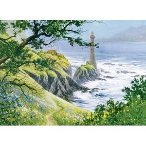 Cobble Hill (80006) - Douglas Laird: "Summer Lighthouse" - 1000 pieces puzzle