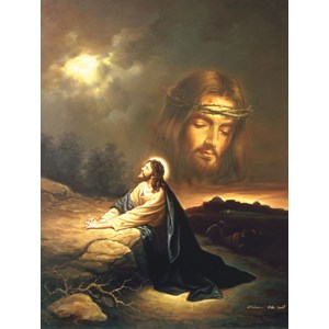 SunsOut (40010) - "Praying at Gethsemane" - 500 pieces puzzle