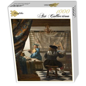 Grafika (00145) - Johannes Vermeer: "The Allegory of Painting, 1666-1668" - 1000 pieces puzzle