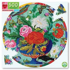 eeBoo (EPZFBQB) - "Bouquet And Birds" - 500 pieces puzzle