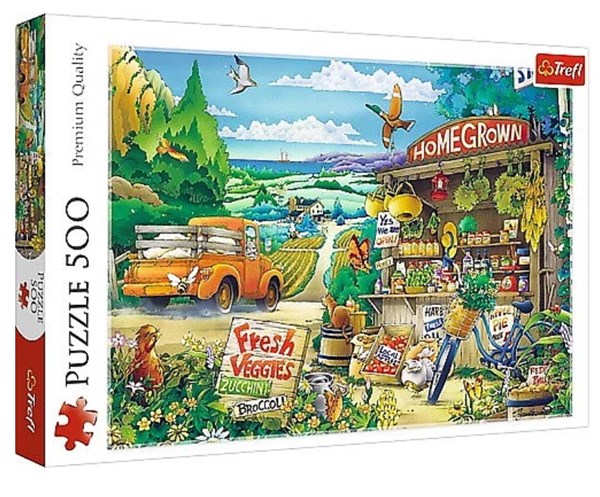 Trefl (37352) - "Morning in the Countryside" - 500 pieces puzzle