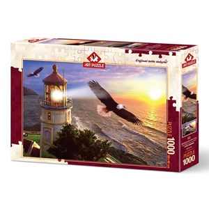 Art Puzzle (4221) - "High Flight at the Sun Rise" - 1000 pieces puzzle