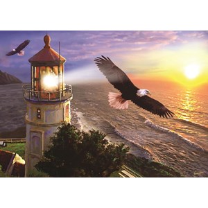 Art Puzzle (4221) - "High Flight at the Sun Rise" - 1000 pieces puzzle