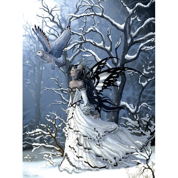 SunsOut (67623) - Nene Thomas: "Queen of Owls" - 1000 pieces puzzle