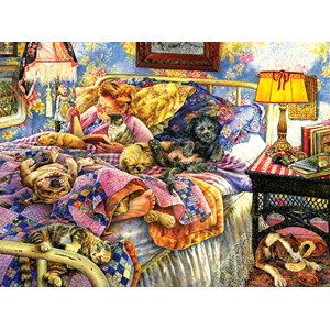 SunsOut (44242) - Susan Brabeau: "Pet Bed" - 1000 pieces puzzle