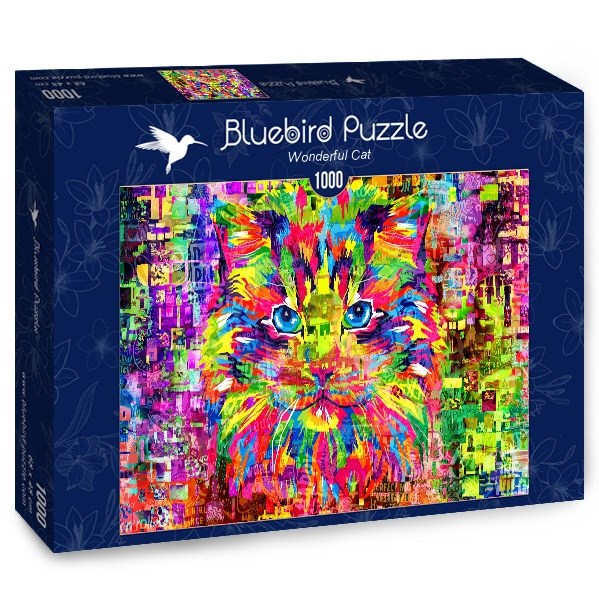 Bluebird Puzzle (70220) - "Wonderful Cat" - 1000 pieces puzzle