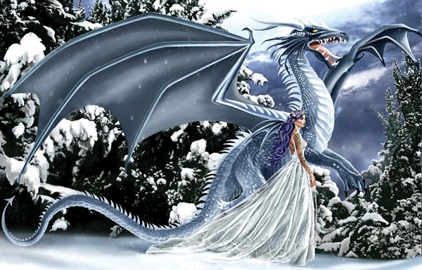 SunsOut (67696) - Nene Thomas: "Ice Dragon" - 1000 pieces puzzle