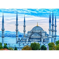 Bluebird Puzzle (70271) - Luciano Mortula: "The Blue Mosque" - 1000 pieces puzzle