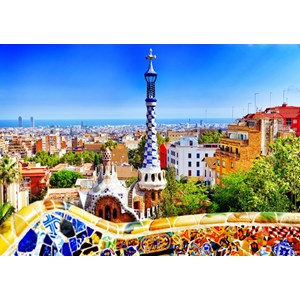Bluebird Puzzle (70273) - "Park Güell, Barcelona" - 1000 pieces puzzle