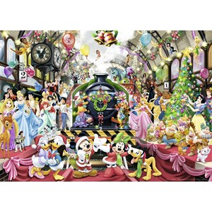 Nathan (87565) - "Christmas Magic with Disney" - 1000 pieces puzzle
