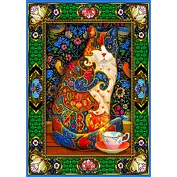 Bluebird Puzzle (70152) - Lewis T. Johnson: "Painted Cat" - 1500 pieces puzzle