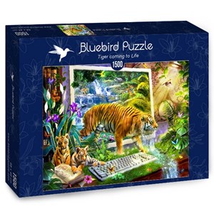 Bluebird Puzzle (70200) - Jan Patrik Krasny: "Tiger coming to Life" - 1500 pieces puzzle