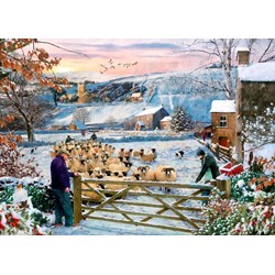 The House of Puzzles (4531) - "Herding The Flock" - 500 pieces puzzle