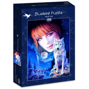 Bluebird Puzzle (70133) - Robin Koni: "Wolf Girl" - 1000 pieces puzzle