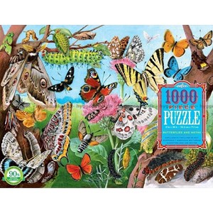 eeBoo (EPZTBLM) - "Butterflies and Moths" - 1000 pieces puzzle