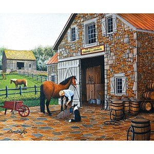SunsOut (60319) - Don Engler: "Coppery and Stables" - 1000 pieces puzzle