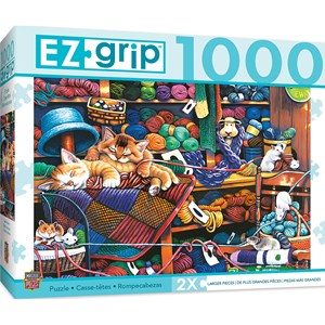 MasterPieces (71827) - "Knittin Kittens" - 1000 pieces puzzle