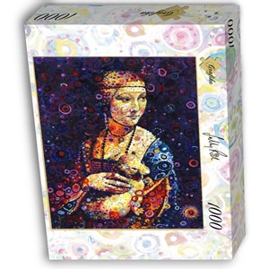 Grafika (02842) - Leonardo Da Vinci, Sally Rich: "Lady with an Ermine" - 1000 pieces puzzle