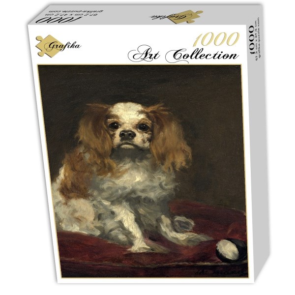 Grafika (01707) - Edouard Manet: "A King Charles Spaniel, 1866" - 1000 pieces puzzle