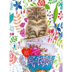 Ravensburger (15037) - "Kitten in a Cup" - 500 pieces puzzle