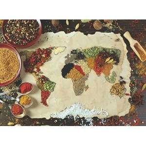 Anatolian (1045) - "Herbal World Map" - 1000 pieces puzzle