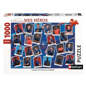 Nathan (87629) - "French Football Team" - 1000 pieces puzzle