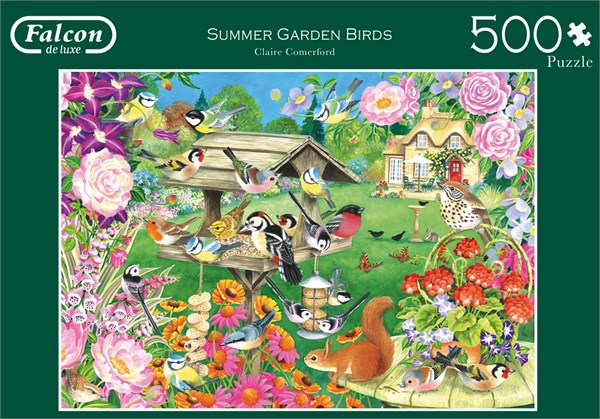Falcon (11253) - Claire Comerford: "Summer Garden Birds" - 500 pieces puzzle