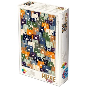 D-Toys (76847) - Kurti Andrea: "Cats" - 1000 pieces puzzle