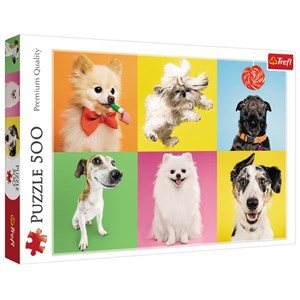 Trefl (37378) - "Dogs" - 500 pieces puzzle