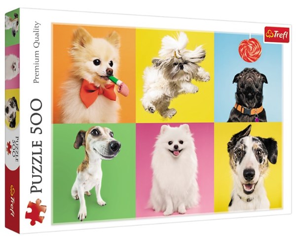 Trefl (37378) - "Dogs" - 500 pieces puzzle