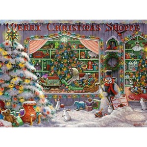 Ravensburger (16534) - "The Christmas Shop" - 500 pieces puzzle