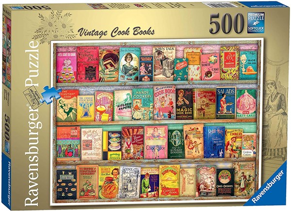 Ravensburger (16412) - Aimee Stewart: "Vintage Cook Books" - 500 pieces puzzle