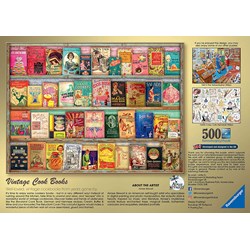 Ravensburger (16412) - Aimee Stewart: "Vintage Cook Books" - 500 pieces puzzle