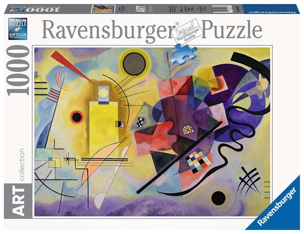 Ravensburger (14848) - Vassily Kandinsky: "Yellow, Red, Blue" - 1000 pieces puzzle