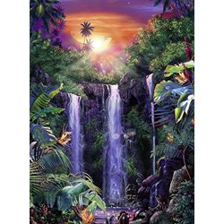 Ravensburger (14840) - "Magical Waterfall" - 500 pieces puzzle