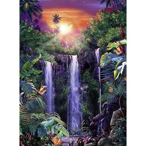 Ravensburger (14840) - "Magical Waterfall" - 500 pieces puzzle