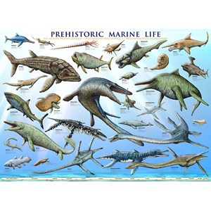 Eurographics (6000-0307) - "Prehistoric Marine Life" - 1000 pieces puzzle