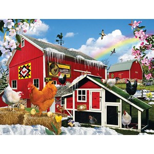 SunsOut (34988) - "Spring Chickens" - 500 pieces puzzle