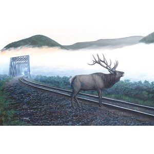 SunsOut (48856) - Dan Christ: "Elk Tracks" - 550 pieces puzzle