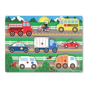 Melissa and Doug (9051) - "Vehicles" - 8 pieces puzzle
