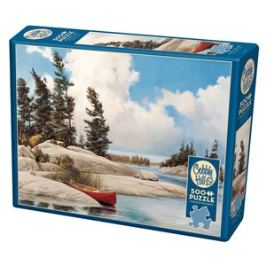 Cobble Hill (85074) - Douglas Laird: "A Day at the Lake" - 500 pieces puzzle