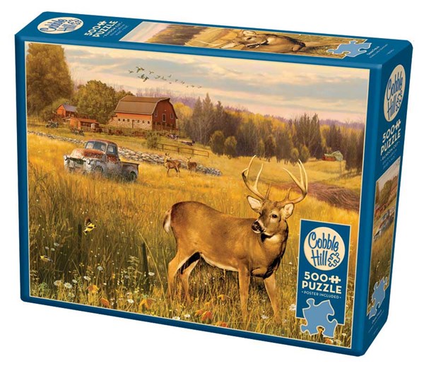 Cobble Hill (85078) - Greg Giordano: "Deer Field" - 500 pieces puzzle