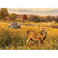 Cobble Hill (85078) - Greg Giordano: "Deer Field" - 500 pieces puzzle