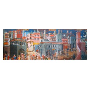 Impronte Edizioni (125) - "Lorenzetti, The Allegory of Good and Bad Government" - 1000 pieces puzzle