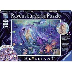 Ravensburger (14993) - "Enchanting Mermaid" - 500 pieces puzzle