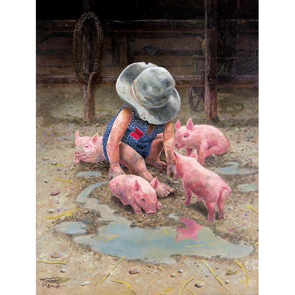 SunsOut (36067) - Don Crook: "Mud Babies" - 500 pieces puzzle